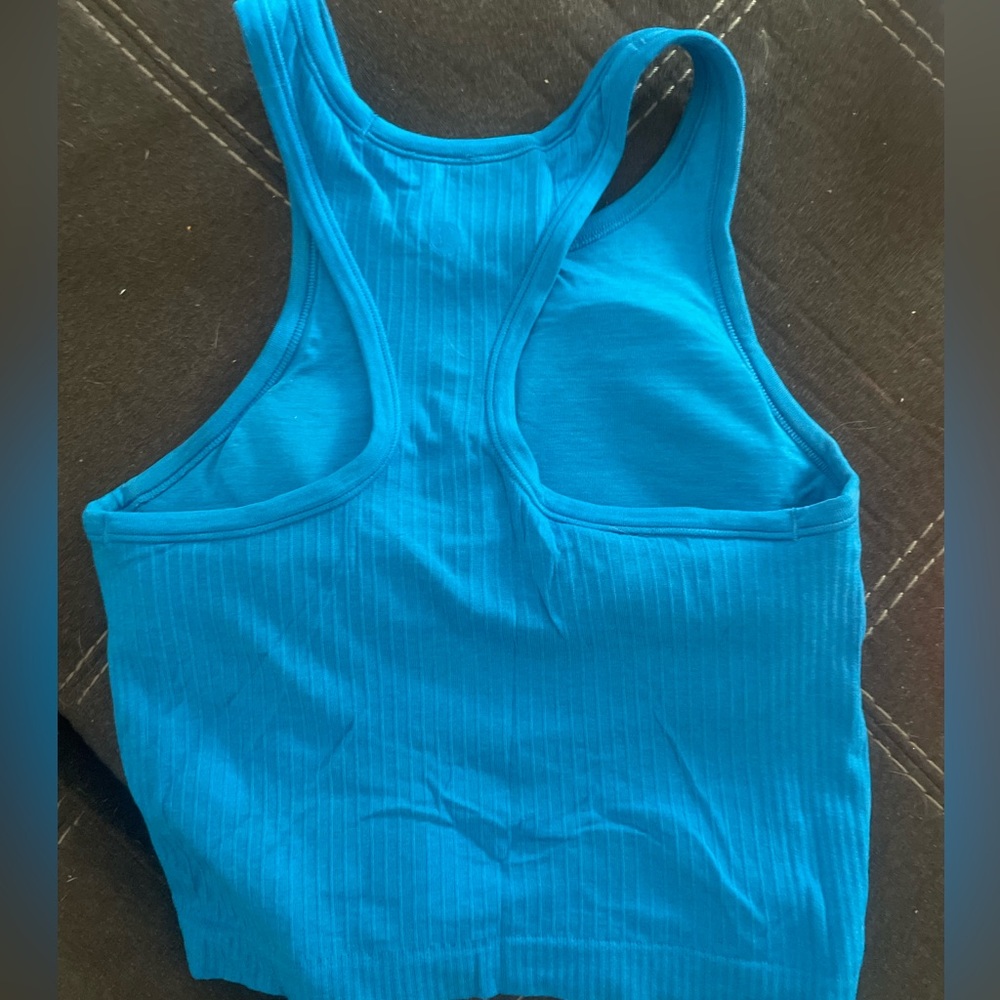 Ebb to Street Cropped Racerback Tank- Ribbed